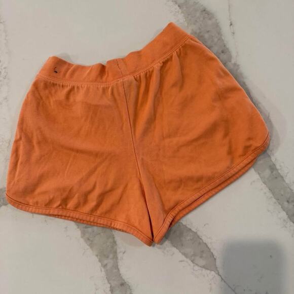 Nike Sportswear Club Fleece Sweat Shorts Womens Size XS Bright Orange Drawstring - Picture 6 of 8